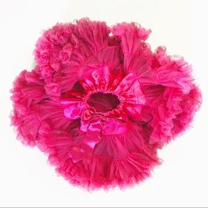 Pink Tulle Tutu/Pettiskirt with Adjustable Waist